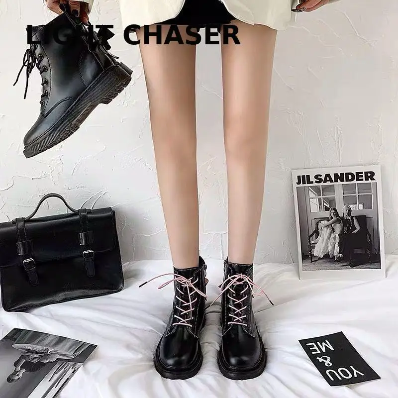 Chelsea Boots Chunky Boots Women Winter Shoes Cow Suede Ankle Boots Black Female Autumn Fashion Platform Booties Women's boots