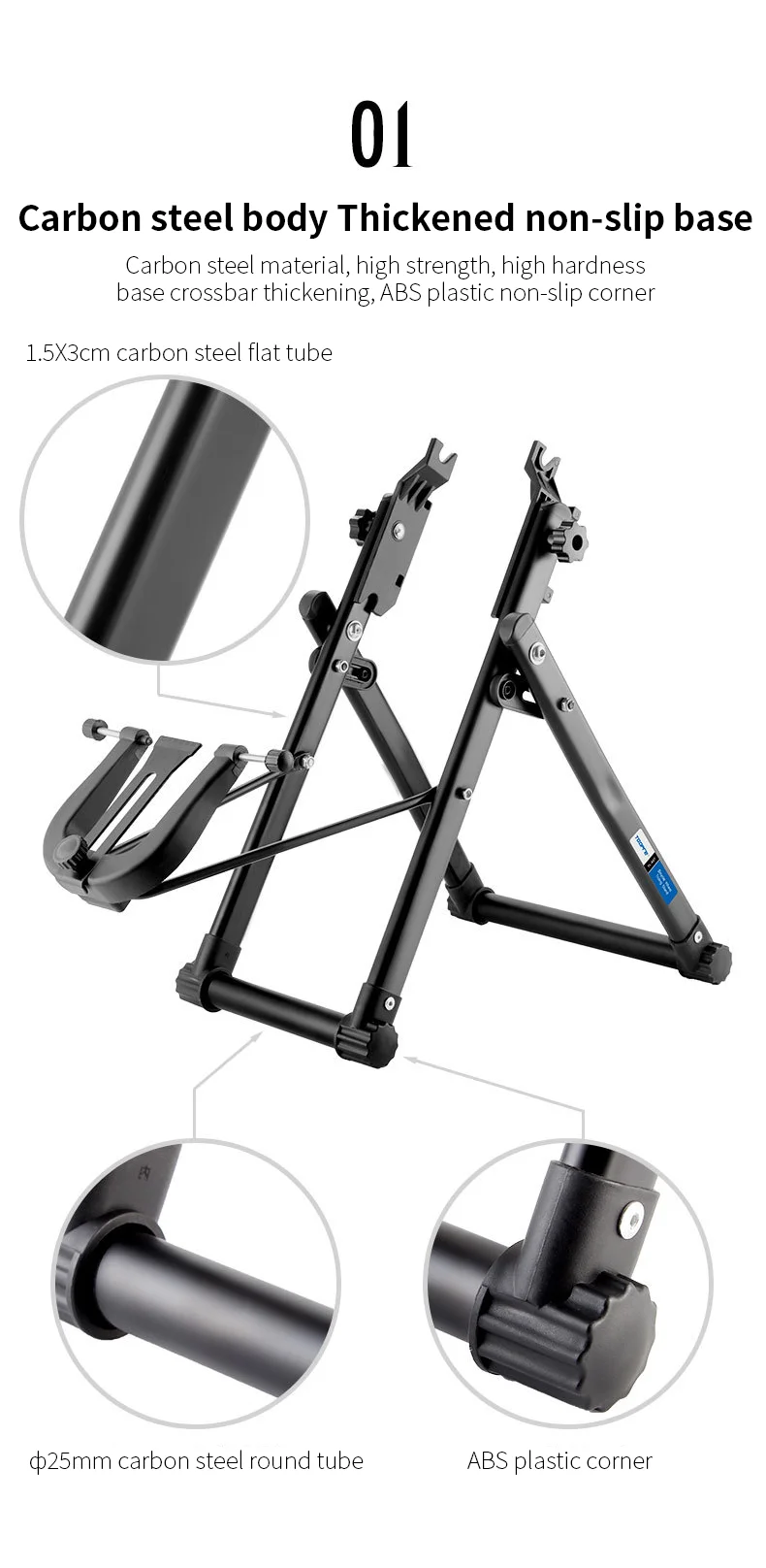 TOOPRE Mountainbike Zentrierständer Fahrrad Radnabe Aligner Faltrad Rad Zentrierständer Fahrradreparaturwerkzeug – Detail 4