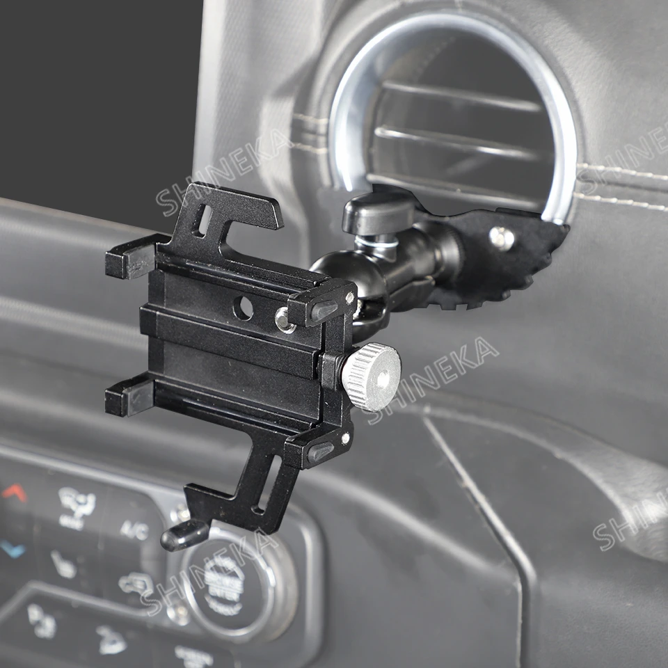 Shineka Auto Mittel konsole Klimaanlage Steckdose Telefon halter für Jeep Wrangler jl Gladiator jt bis Innen zubehör – Detail 9
