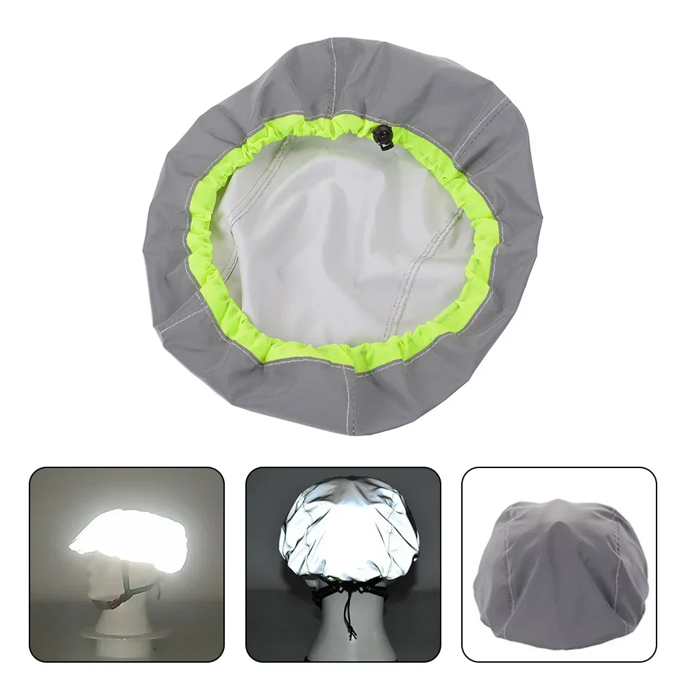 Bicycle Helmet Cover Waterproof Reflective Elastic Adjustment for Cycling MTB Road Bike