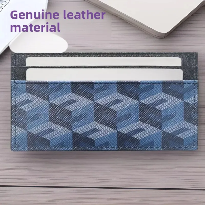 New Trendy 3D Pattern Genuine Leather Card Holder Multi-Functional Small Size for Men And Women Card Protector Coin Purse