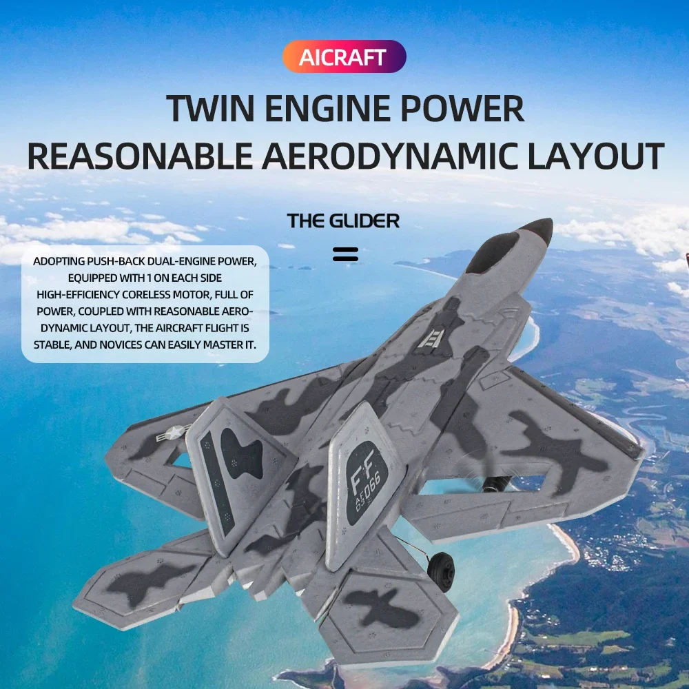 

Самолет Радиоуправляемый Reobrix F22, 2,4G, 6D, с ДУ