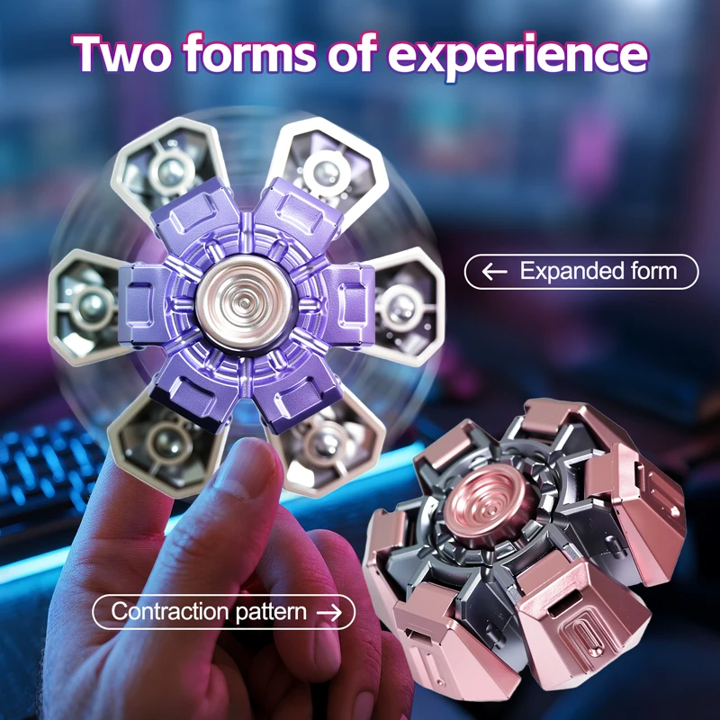Hand Spinner Creative EDC Stress Relief Toy DIY Rotating Fingertip Gyroscope Fidget for Kids Adult Birthday Gifts