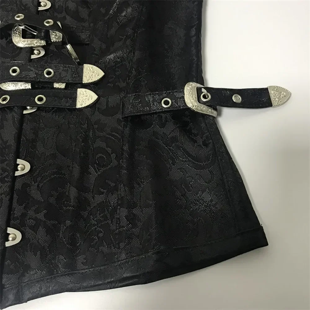 12 Steel Boned Steampunk Corset Vest Women Vintage Gothic Overbust Bustiers Shapewear Corselet