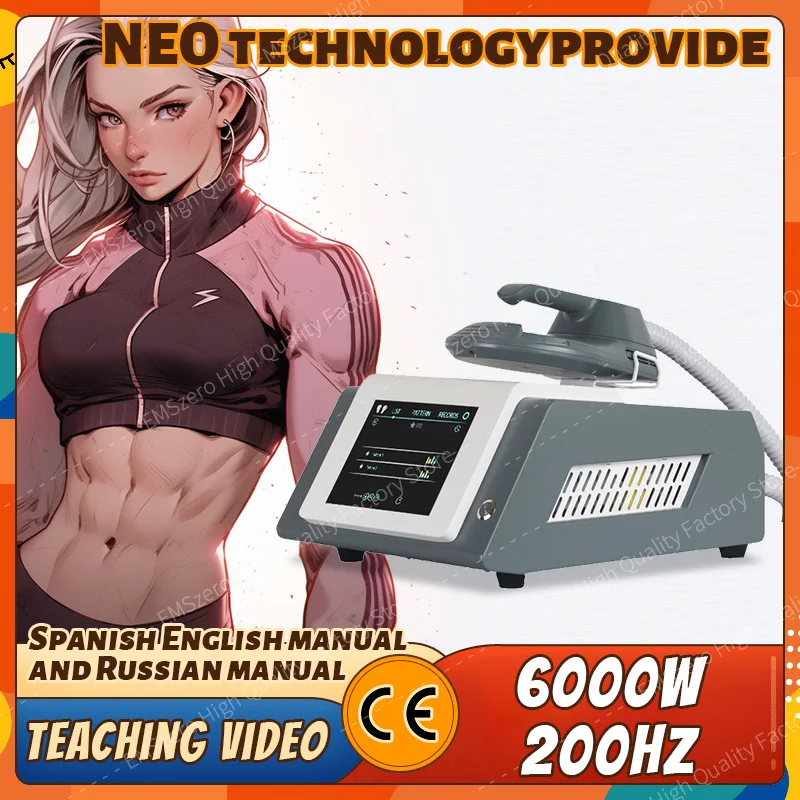 휴대용 NEO 바디 슬리밍 노바 Rf 근육  전자기 자극 기계, 전문 6000w, Hiemt Pro zero