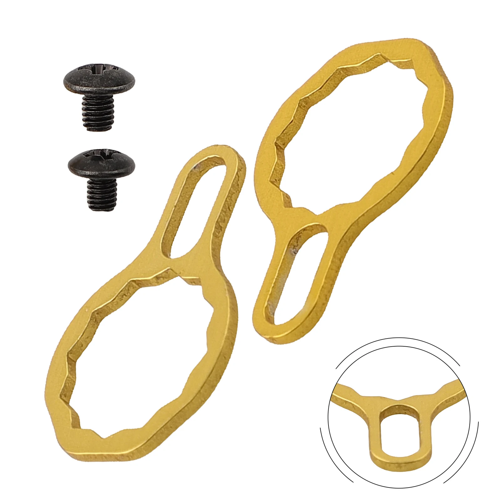 2 Stück Angelrollen-Sicherungsplatten-Schraubenmutter für A, D, S Marke P3 Angel-Tropfenrollen-Sicherungsplatten-Schraubenmutter – Detail 3