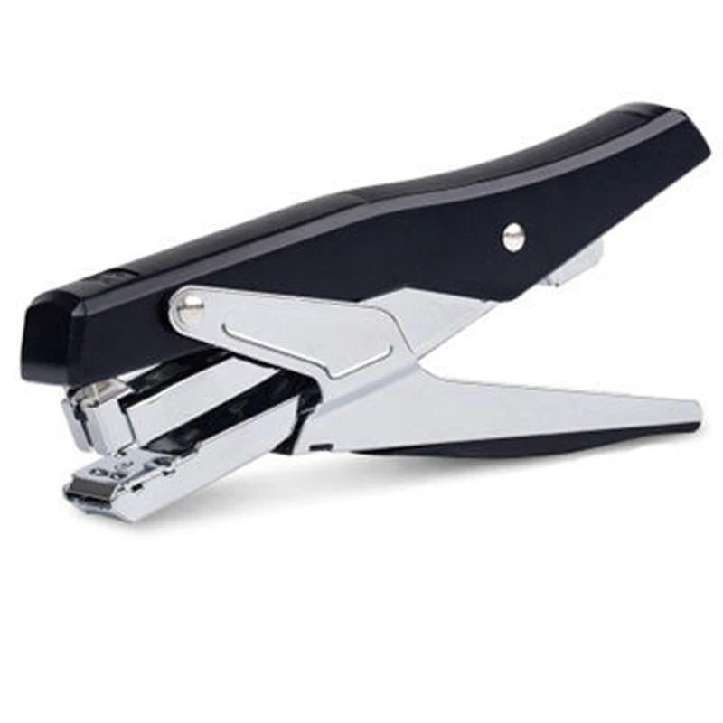 Stapler Plier Stapler Machine Black Grey Color Metal Structure Paper