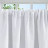 1pc Blackout Short Curtain, Solid Color Curtains for LivingRoom, Bathroom, Kitchen Use 3