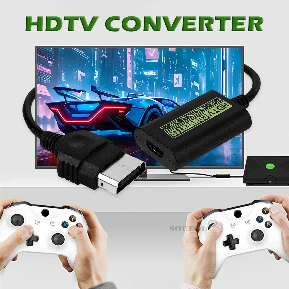 Adaptateur HDMI Pour Console Xbox Originale – Câble HD Link 1080p – Convertir Vidéo Composite Vers TV Moderne – Plug And Play