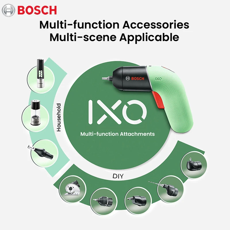 Bosch Genuine Ixo 6 Cacciavite Adattatori E Accessori Per Negozi Per Drill Drivers Ixo Adattatore Angolare Off-Set Per La Casa E Il Giardino