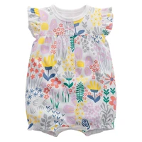 2024 Summer Baby Rompers Baby Girls Clothing 100% Cotton Newborn Baby Boy Clothes Infant Jumpsuits Short Sleeve Kids Clothes 5