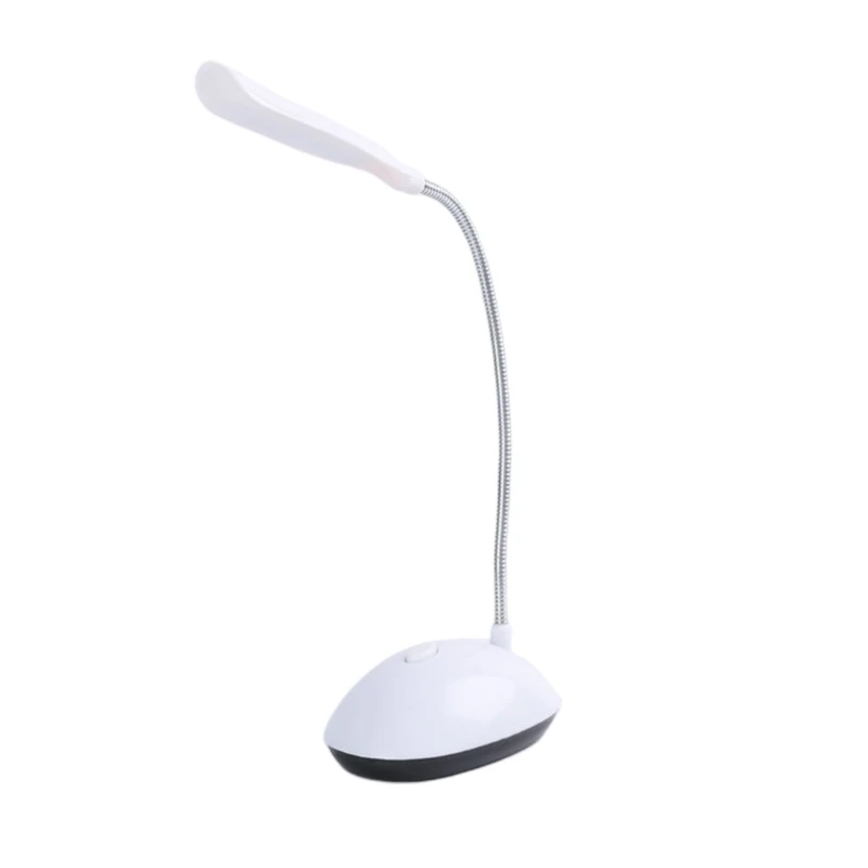 배터리 전원 미니 LED 책상 램프 360도 회전 조절 가능한 구즈넥 호스 눈 보호 독서 야간 조명