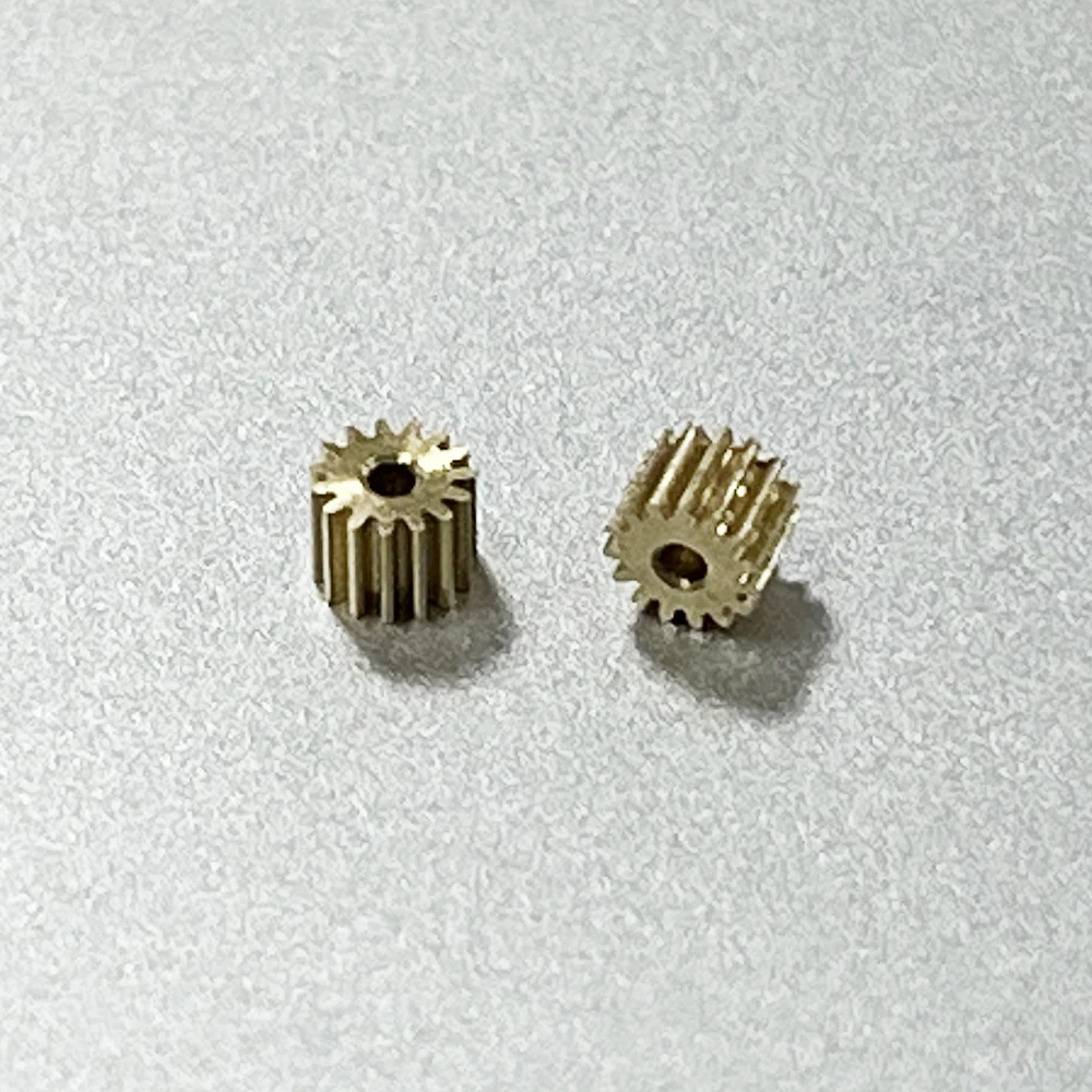 Electric bike gear motor gear transmission gear electric chain saw gear cassette deck tape gear 1pc 0.2M Modulus 10T 12T 13T 14T 20T Teeth Metal Copper Gear For Spindle Fit 1mm 1.5mm 2mm Shaft