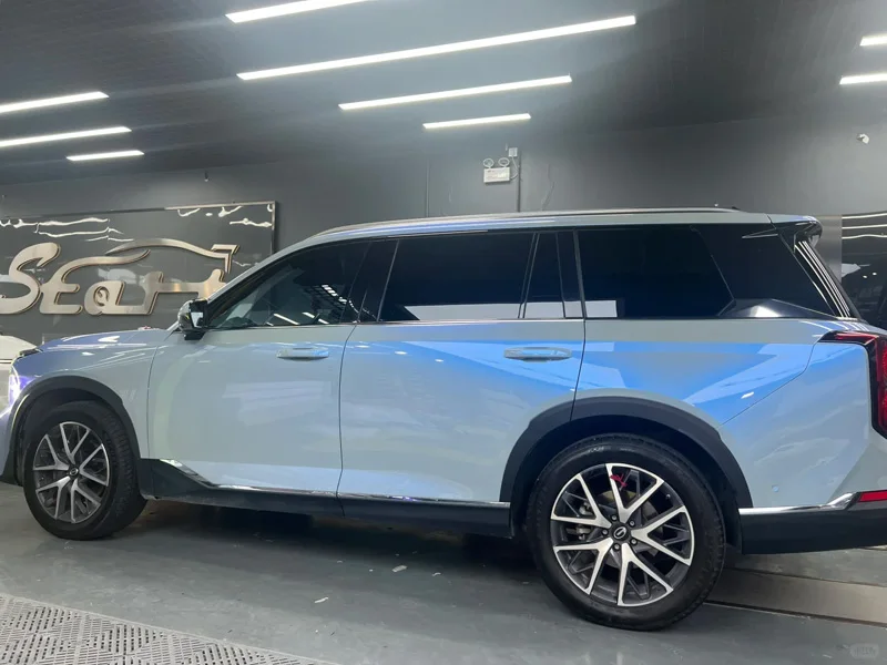 Premium Gloss Candy Metallic Color Shift Grey Blue Vinyl Wrap Film Roll