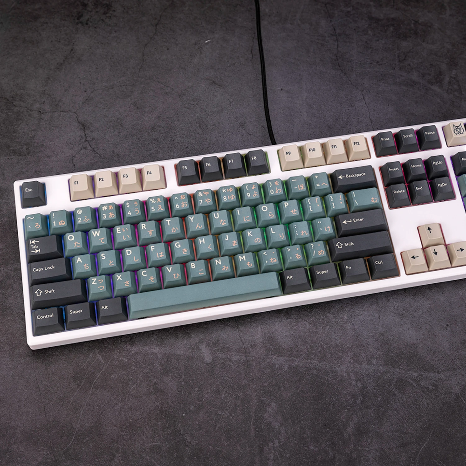 Gmk-silent Forest Theme Keyboard Cap Conjunto Completo Pbt Japonês Russo Perfil Cherry Keycap Personalizado para Teclado Mecânico - Imagem 6