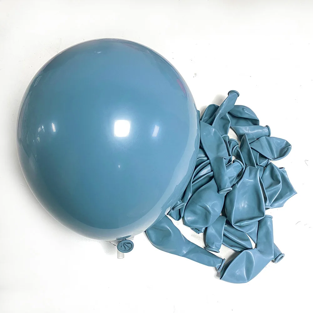 Elegant Dusty Blue Balloons for Birthday and Baby Shower Decor