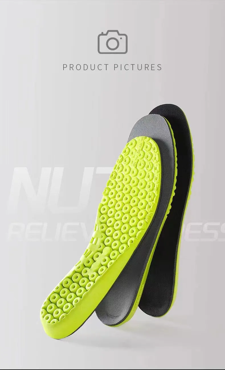 Sports Insole Non-slip Soft Breathable Sweat-wicking Deodorant Shoe Inserts Anti-slip Template for Men Women Insoles 1_voghion.com