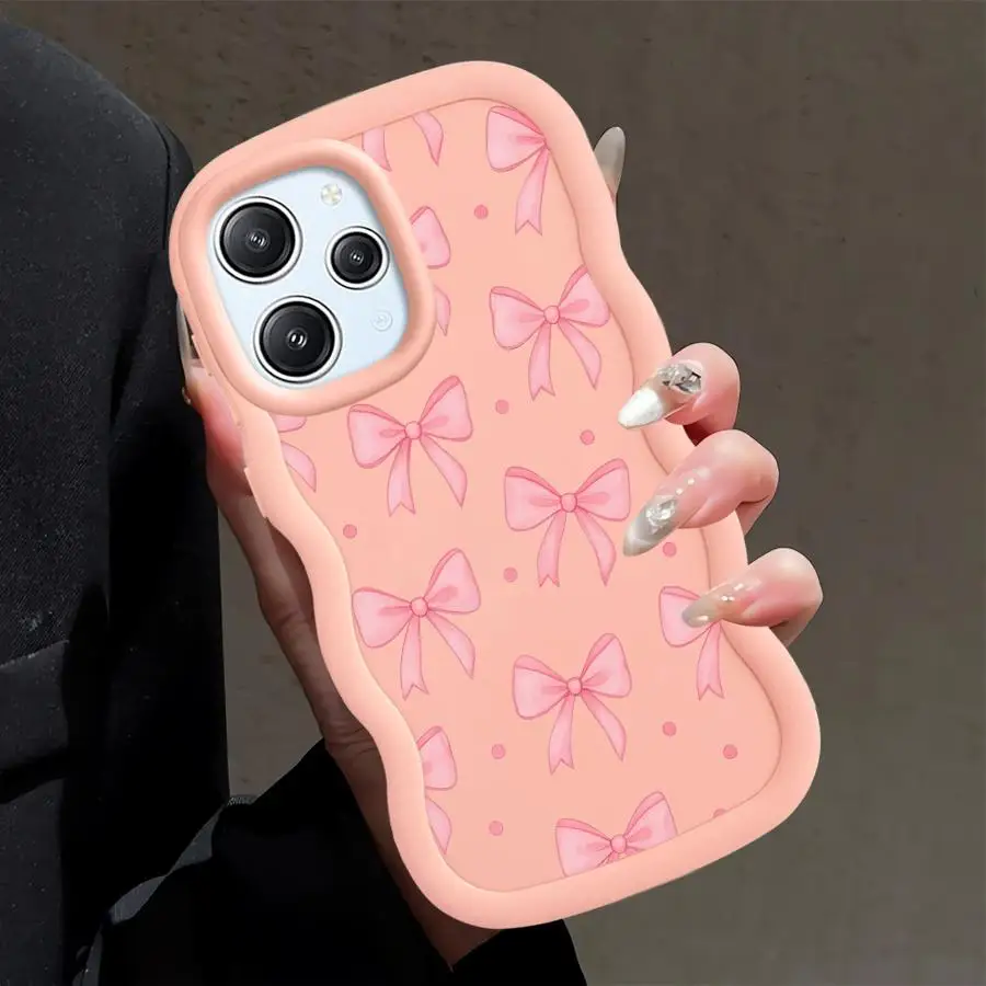 Chic Pink Bow Soft Phone Case - Fashionable Protective Cover