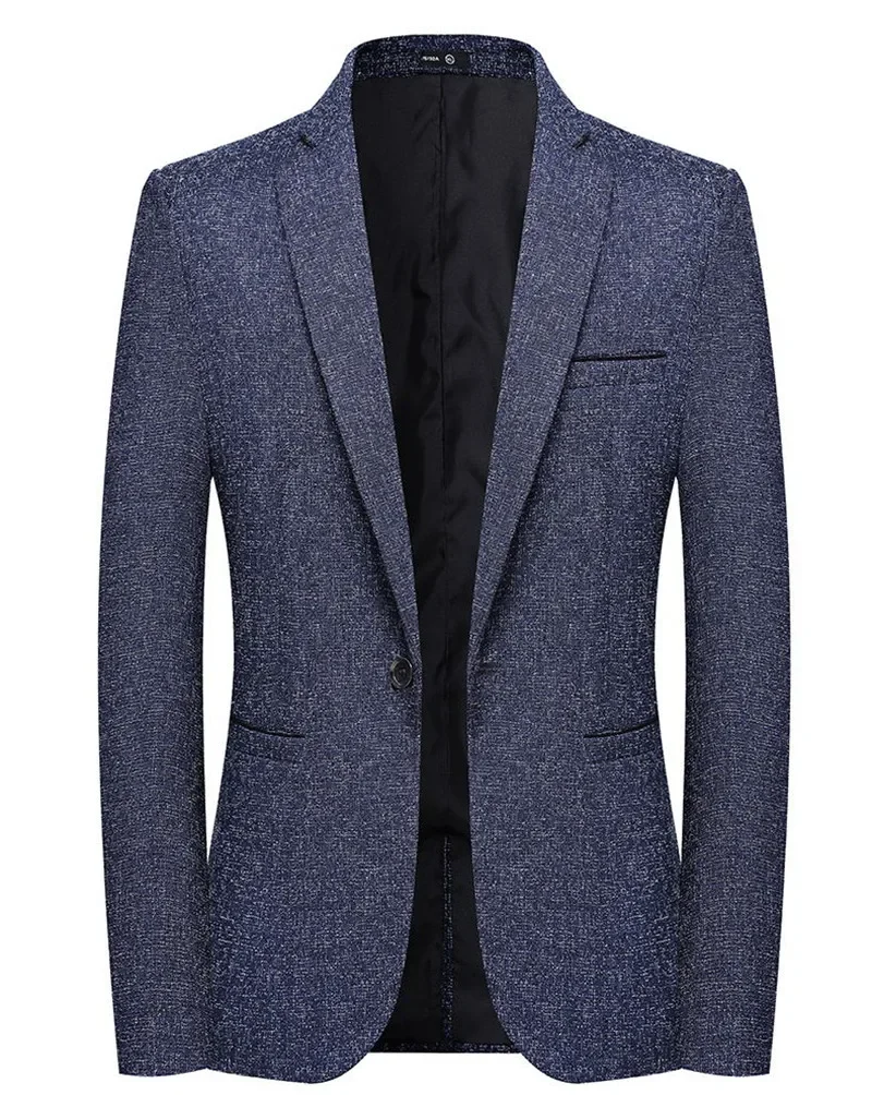 Blazers Fashion Business Everything Trend British Style Casual Slimming Solid Color Wedding Work Four Season Style Male  Blazer 2