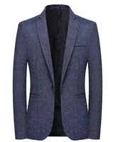 Blazers Fashion Business Everything Trend British Style Casual Slimming Solid Color Wedding Work Four Season Style Male  Blazer 2