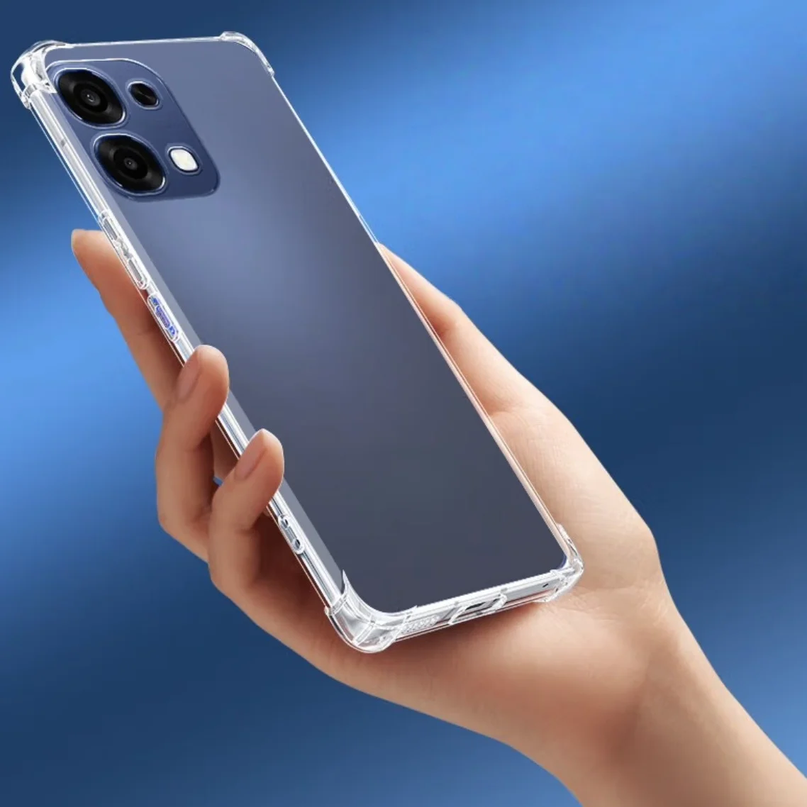 Premium Clear TPU Shockproof Phone Case - Transparent and Anti-Yellowing