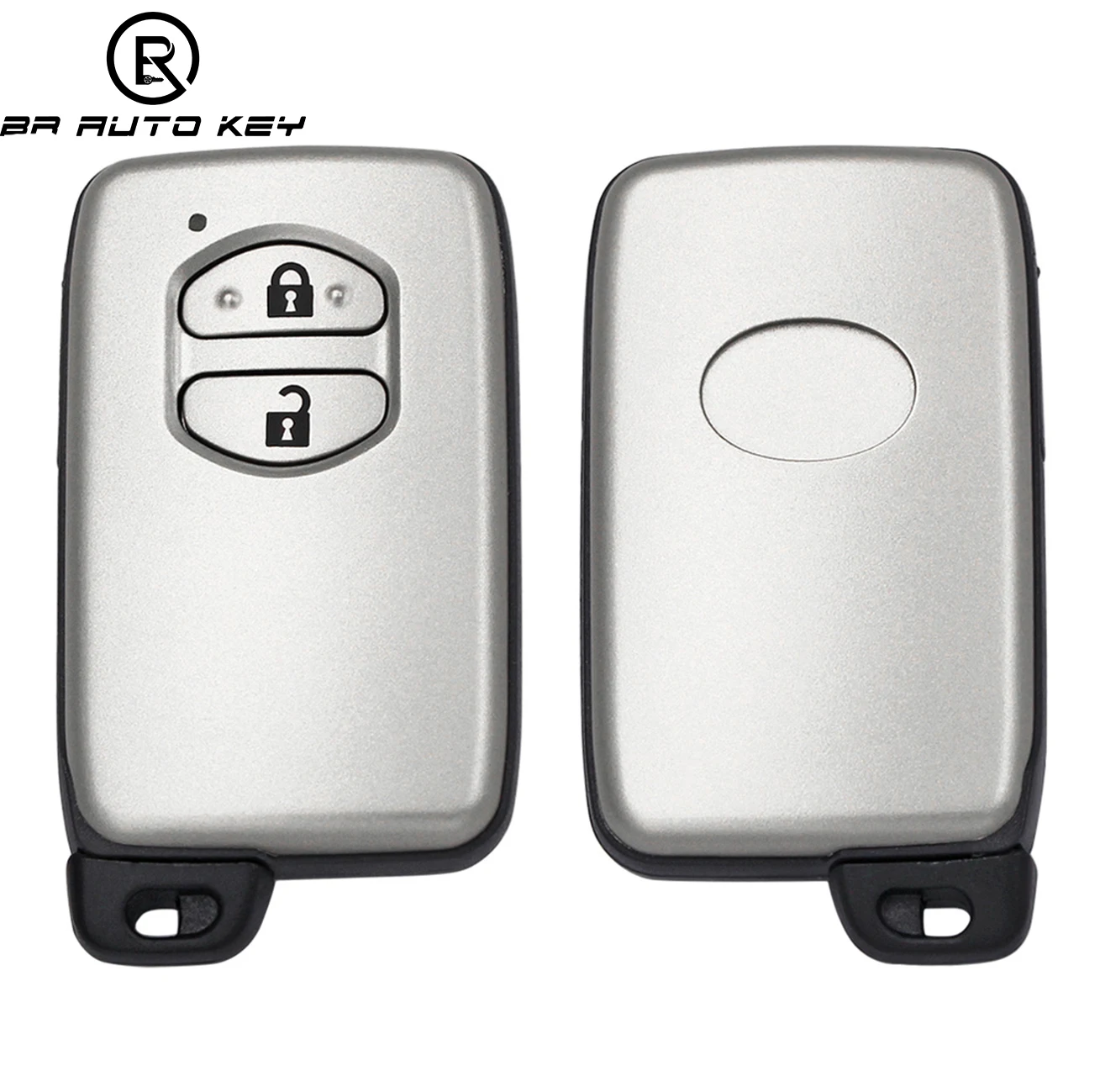 2 Buttons Smart Remote Key Case For Toyota Prius Land Cruiser Avalon Prado Prius Key shell With Uncut Blade Toy40 Toy48 Blade