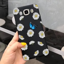 Floral Print Soft TPU Silicone Phone Case - Cute and Durable Back Cover - Galaxy J3 2016 (Green)