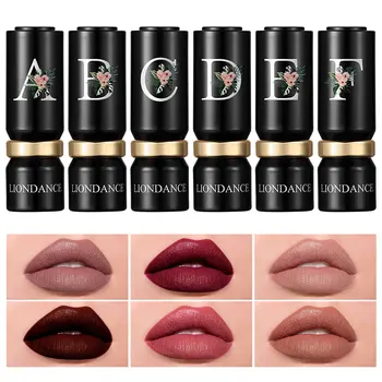 LIONDANCE Velvet Matte Lipstick Nude Soft Dark Color High Pigmented Long-Lasting Waterproof Lip Balm for Women Gift for Girls