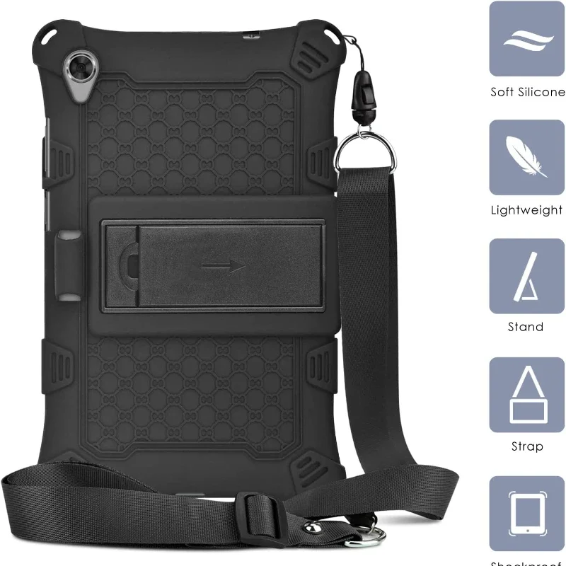 Capa Infantil para Lenovo Tab Capa para Tablet Fhd Tb8705f Tb9705n m8 hd Tb-8505f x m8 3ª Geração Tb-8506f Soft Shell Stand - Imagem 6