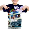 Cartoon Anime T-Shirt Ghostbusters Print Children's T-Shirts Summer Short Sleeve Boys Girls Tops Clothes Kids T Shirt 4-14 Years 4