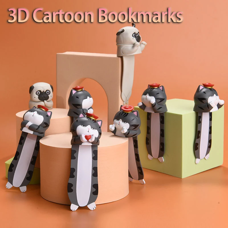 

Funny Bookmarks Cute Animals Bookmarking Wacky Bookmark Lookup Palz Fashion 3D Design Bookmark Novelty for Kids Birthday Party