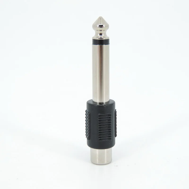 RCA Female Jack To 6.35mm 1/4" Male Stereo Plug Audio Adapter Connector Mic W28 audio adapter connectors