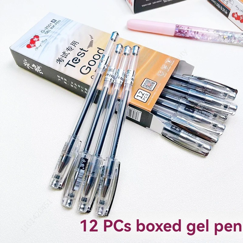 Stylish 12-Piece Gel Pen Set - Perfect for Writing and Office Use