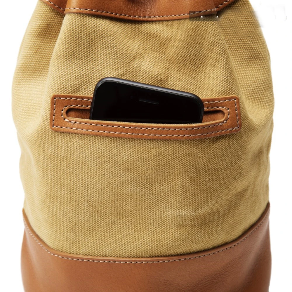 diy Leather kraft bucket handbag die cutting kraft paper sewing pattern hollowed stencil template 21x32x21cm