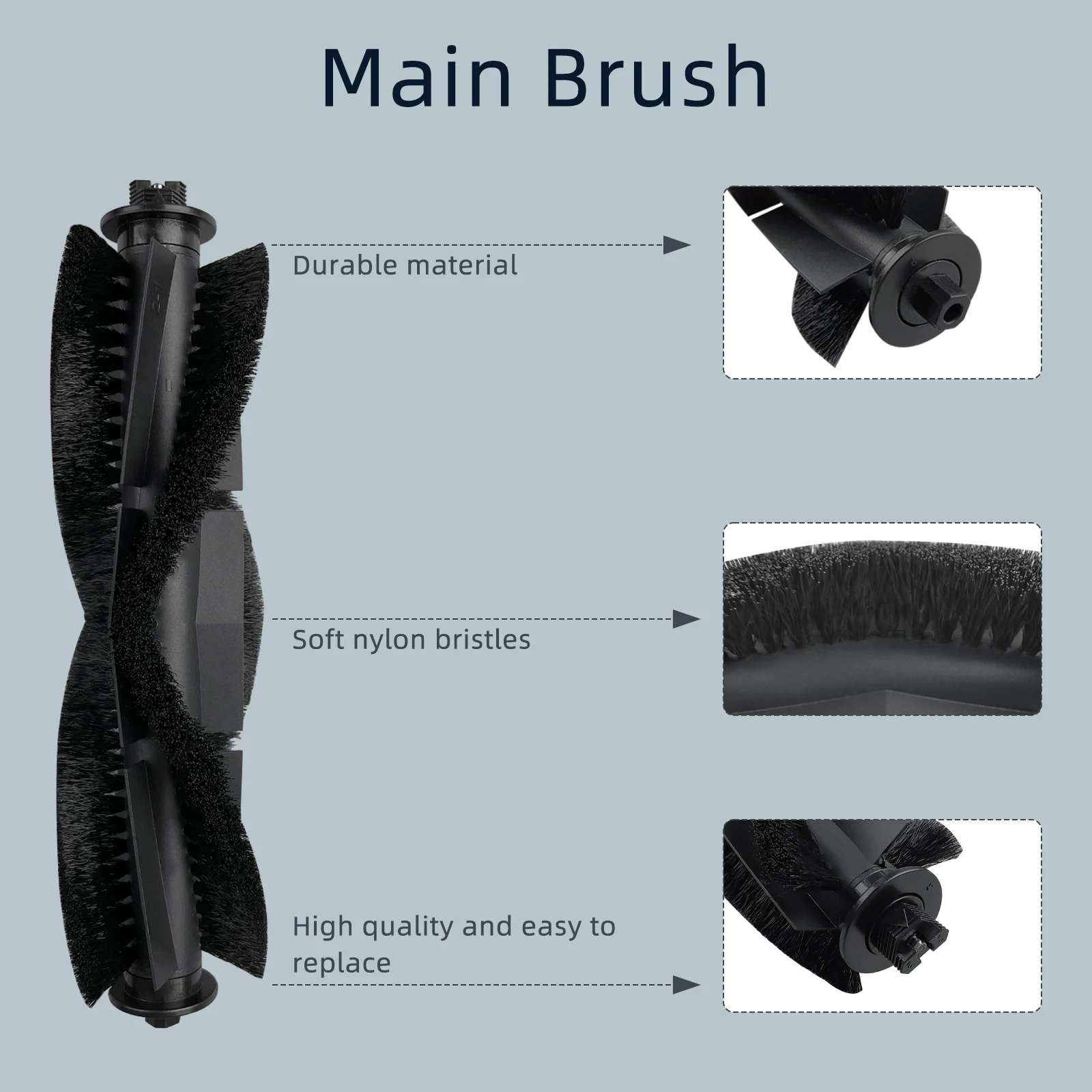 Compatible for Cecotec Conga Eternal Pet Max X-Treme Ultimate Titanium Vital Main Side Brush Filter Mop Parts Accessories robot vacuum accessories