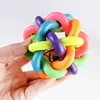 Colorful Bell Woven Toy Popular Dog Bite Resistant  Rubber Pet Chewing Playing Fetching Nice Ball Products 3