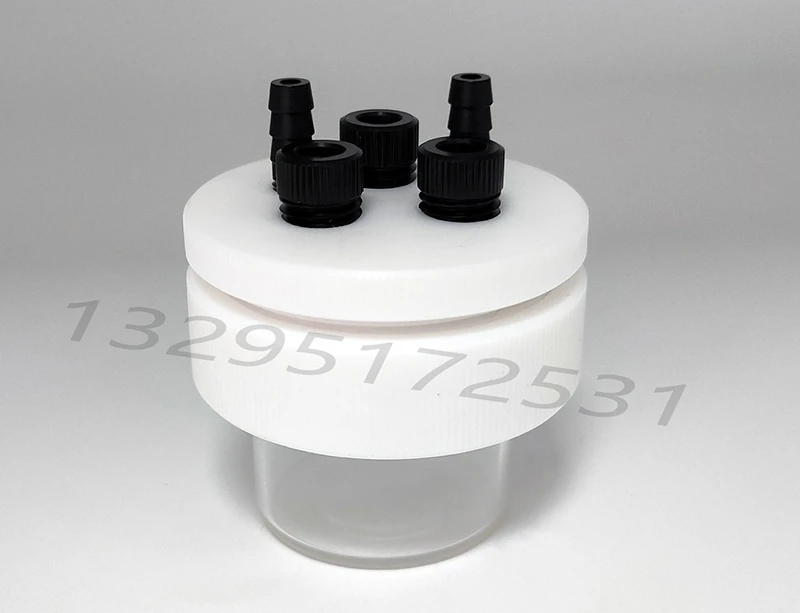 

Three Electrode Sealed Electrolytic Cell 10ml 25ml Quartz Glass Five Hole Electrochemical Electrolytic Cell 50ml