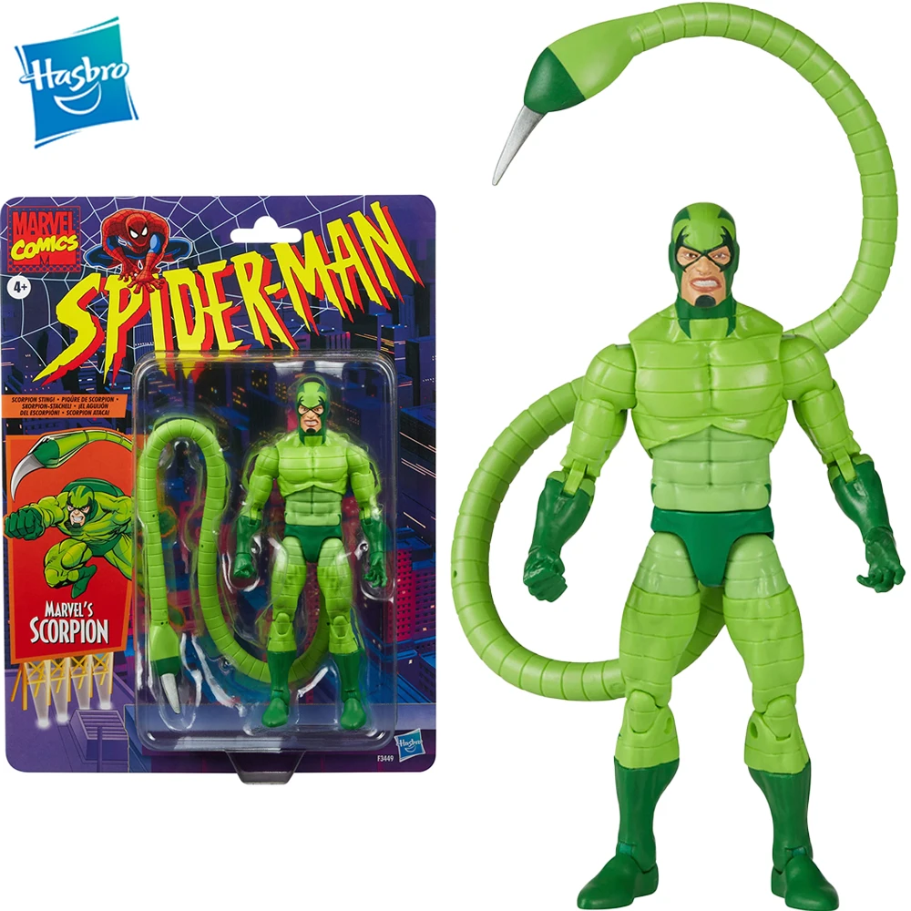 

[В наличии] фигурка скорпиона Hasbro из серии «Легенды Marvel» в стиле ретро, 6 дюймов, Коллекционная модель, игрушка в подарок F3449