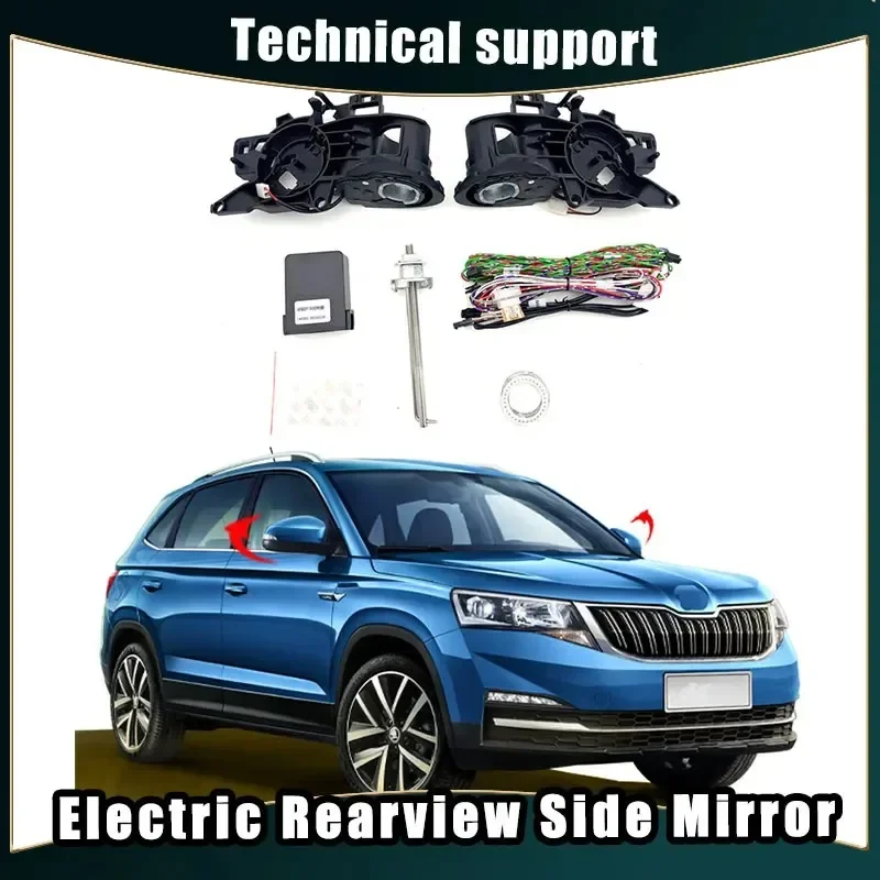 

Car Mirror Accessories for Skoda Komik Auto Intelligent Automatic Car Electric Rearview Side Mirror Folding System Kit Modules