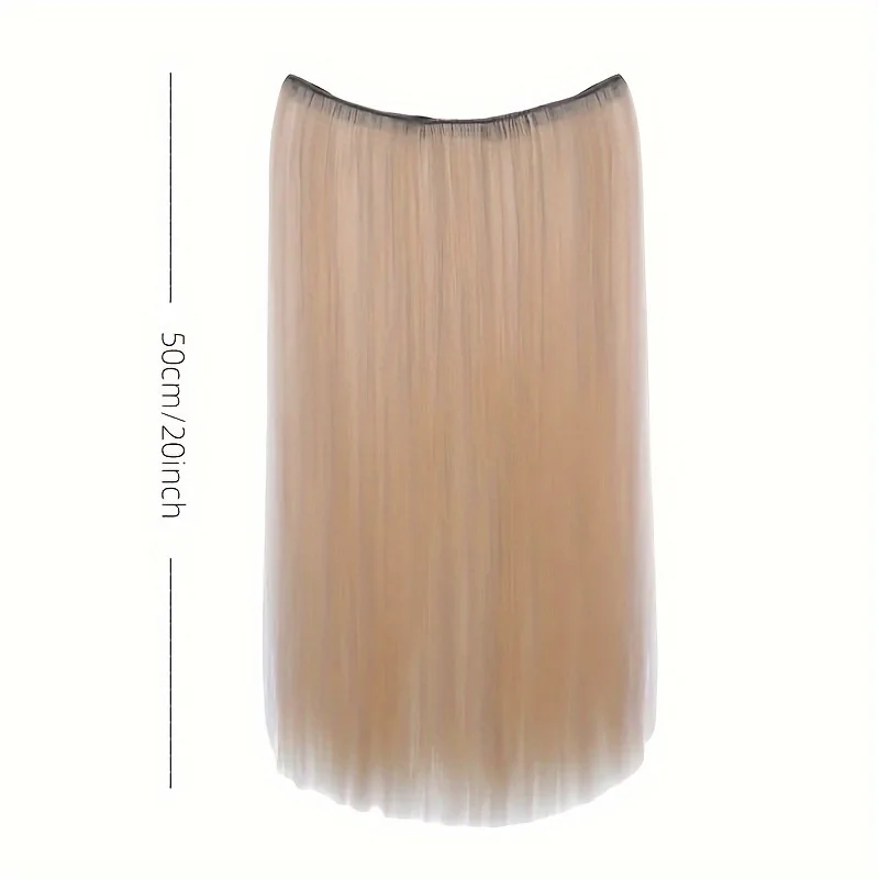 Elegant Synthetic Cilp Ins Hair Extension for Women Easy Clip in Hairpiece With Secure BB Clips Color Straight Lightweight Hair