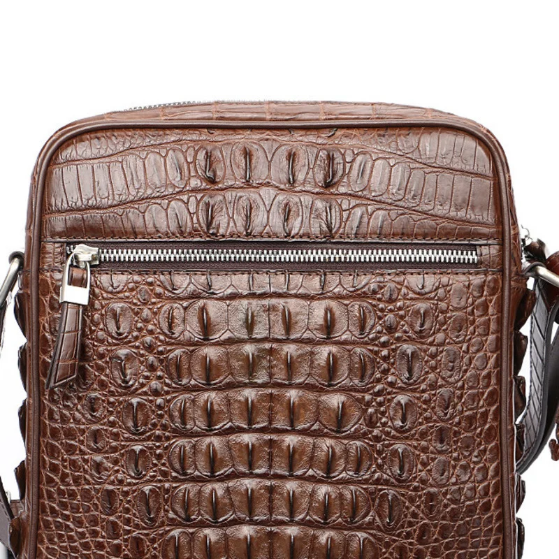 Genuine Leather New Men's Fashion Crossbody Bags Business Office Single Shoulder Messenger Bag High Grade Luxury Small Briefcase