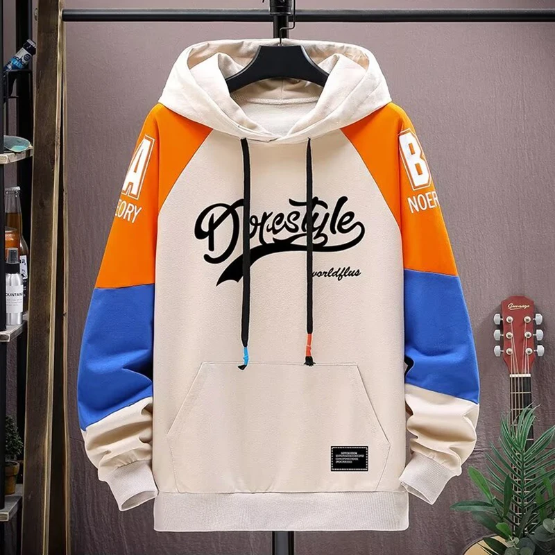 Fashion Men's Sets Korean Style Trend Pullover Hoodies Men+Casual Harajuku Streetwear Sweatpants Spring Autumn Men Clothing Sets 3