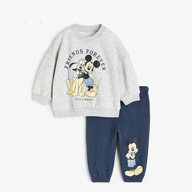 Girls clothing set Girls Spring Autumn Clothes Minnie Full Print Sweatshirt+Pants 2pcs Casual Sports New Kids Cartoon Fashion Long Sleeve Suits