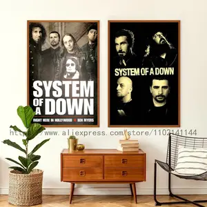  HONGWEIBAO System of A Down 1998 by System of A Down Poster  Canvas Poster Wall Art Decor Print Picture Paintings for Living Room  Bedroom Decoration Unframe-style112x18inch(30x45cm): Posters & Prints