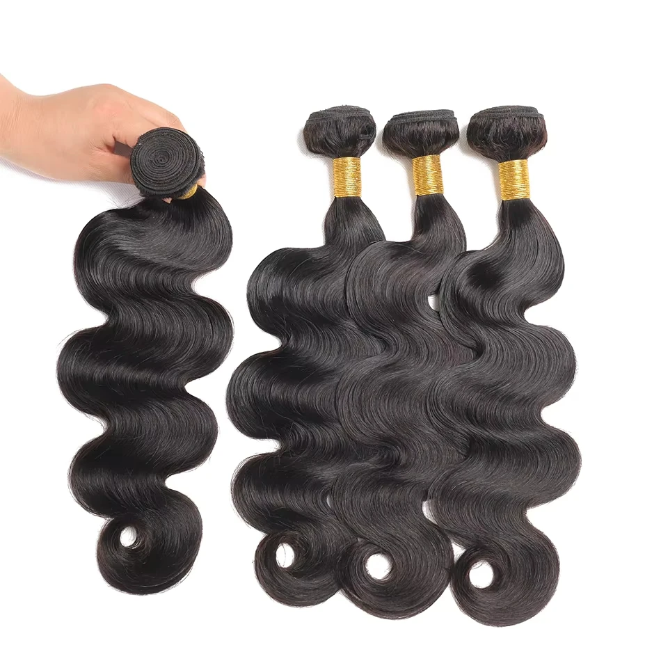 30 Inch Body Wave Brazilian Hair Wavy Weave Human Hair Bundles Extensions 3 4 Bundles