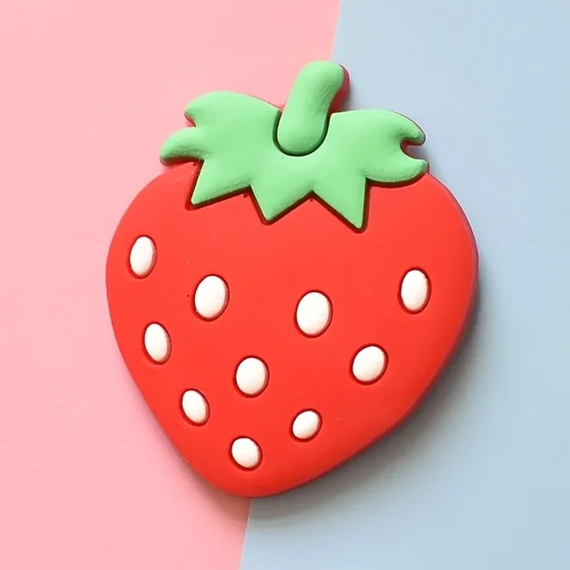 9pcs Cute Cartoon Fruit Magnets: Add Colorful Fun to Your Fridge with Creative Soft Rubber Stickers 6