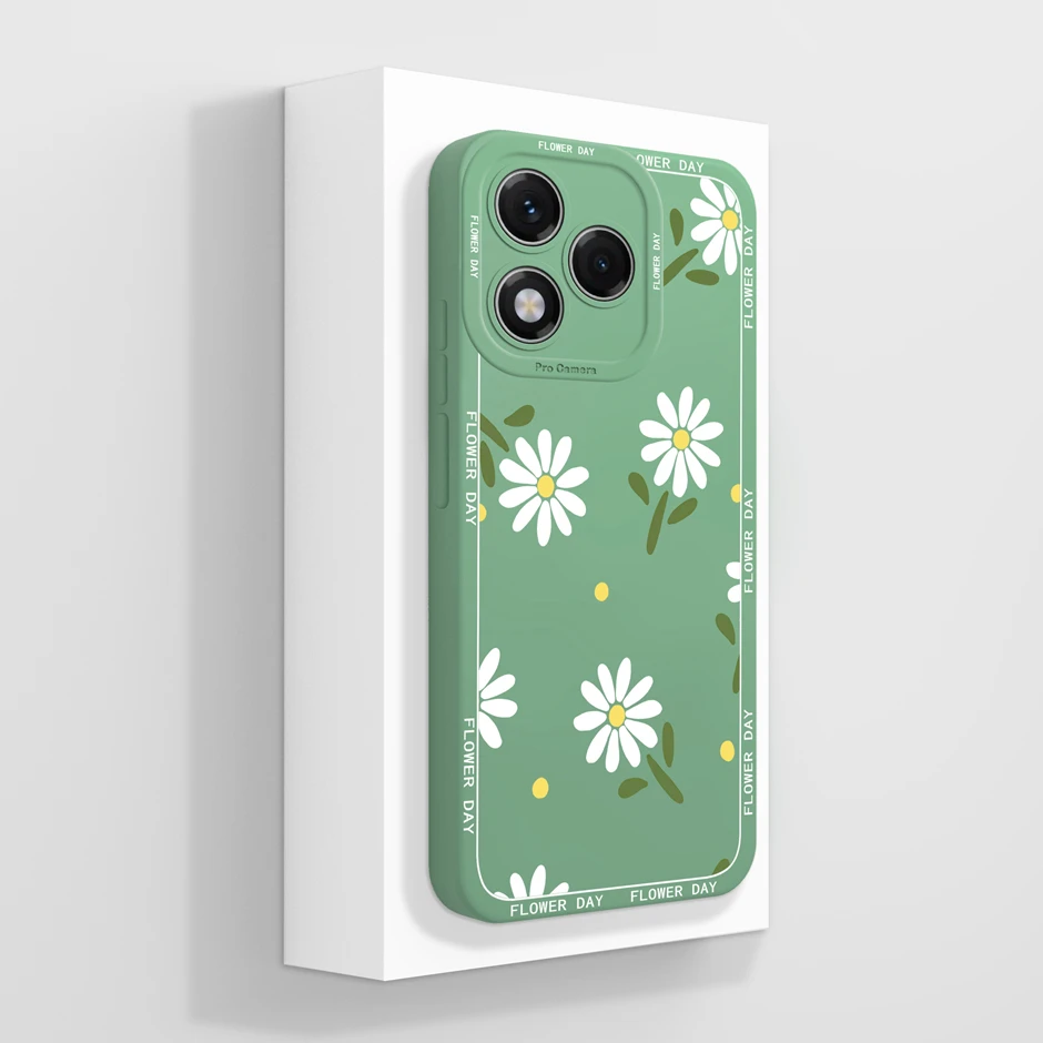 Elegant Floral Shockproof Silicone Bumper Case - Anti-Scratch Slim Cover