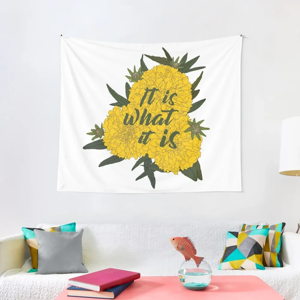 

It is what it is Flower Tapestry Wall Decoration Mushroom Kawaii Room Decor Tapestry