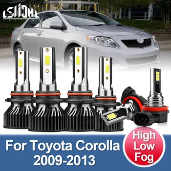 Lampadine LED LSlight 2/6x per Toyota Corolla 2009-2013, 18000LM, Fari Abbaglianti e Anabbaglianti, 6000K, Luci Fendinebbia per Auto