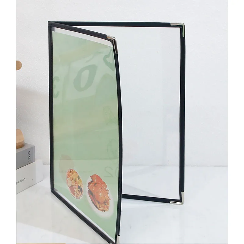 

A4 (2 Sheets) Transparent Display Holder Red Black